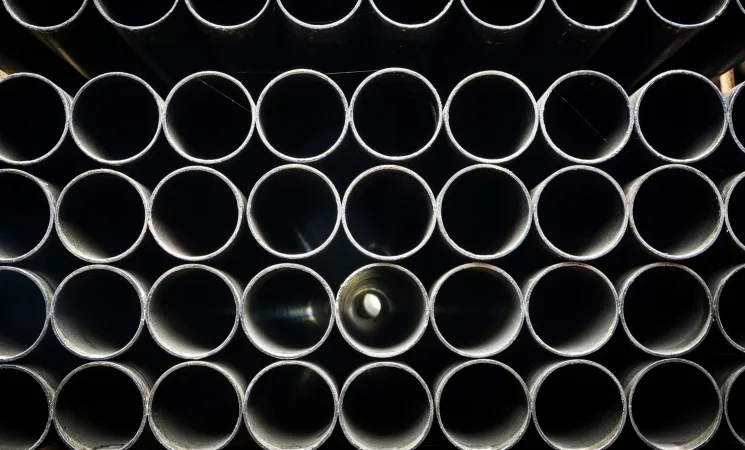 Tubos de aço carbono NBR5580 utilizados em sistemas hidráulicos e condução de fluidos